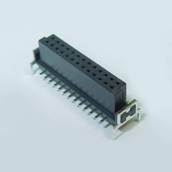 SMC02D 1.27mm Pitch Female Dual Row Board to Board Connector Vertical SMT Type w/ Board lock Dip Type ( Har-Flex )